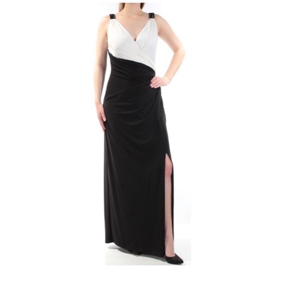 Ralph Lauren~Black and White Prom Dress